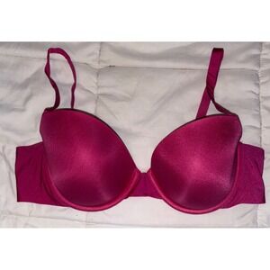 Ambrielle Full Figure Full Coverage Dark Pink Underwire‎ T-Shirt Bra, 40C